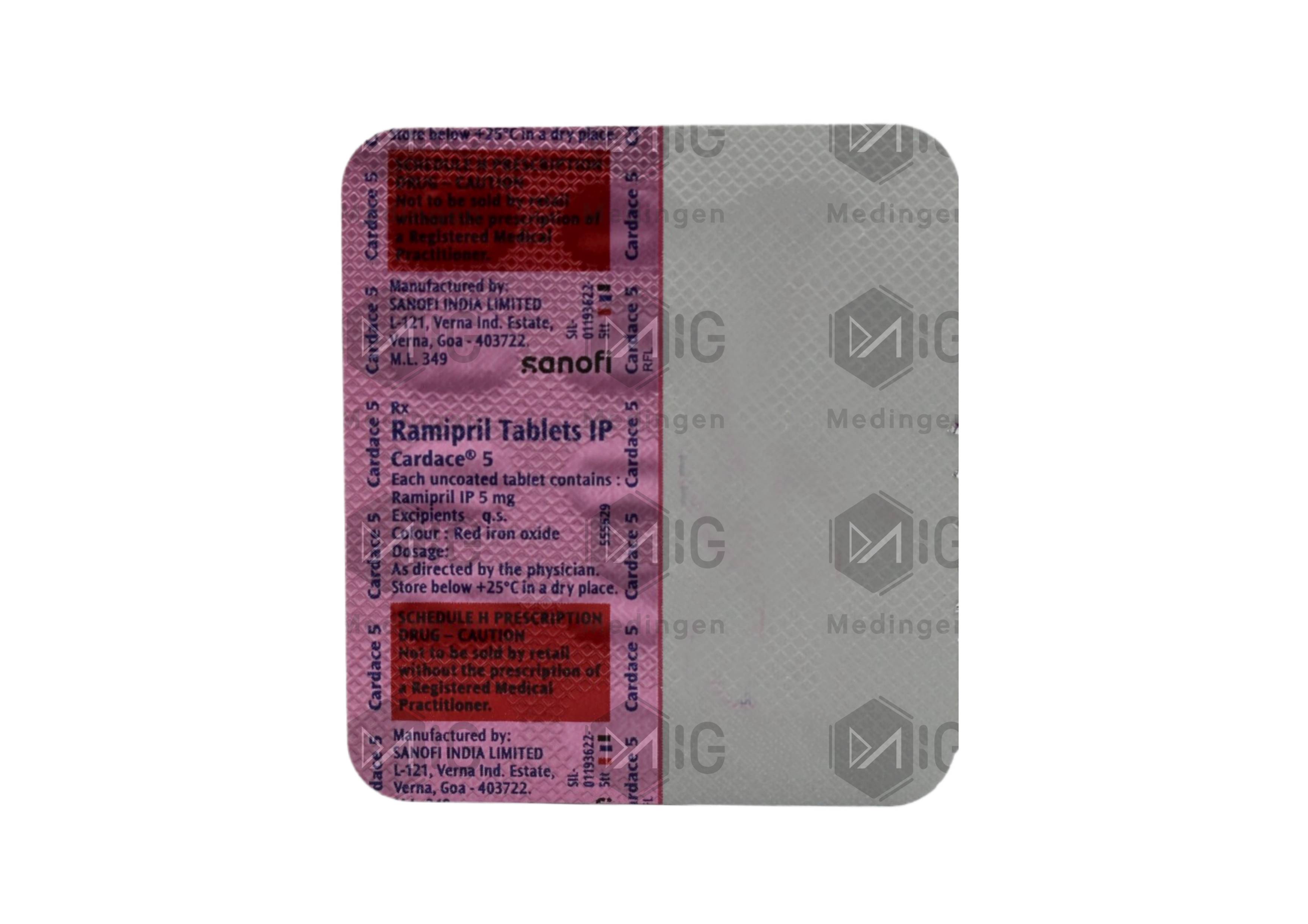 CARDACE 5MG