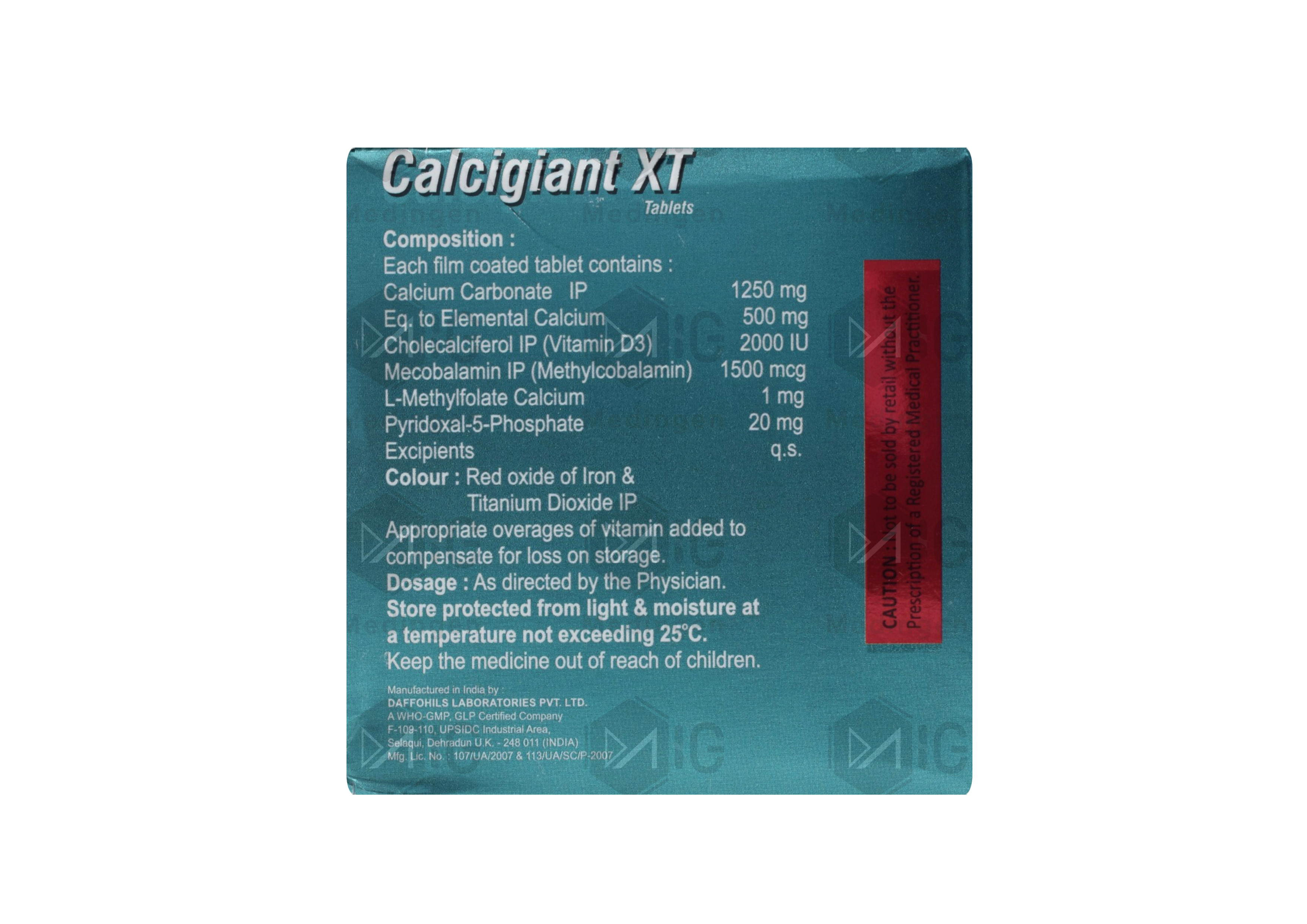 Calcigiant XT Tablet : View Uses, Side Effects, Price & Substitutes.