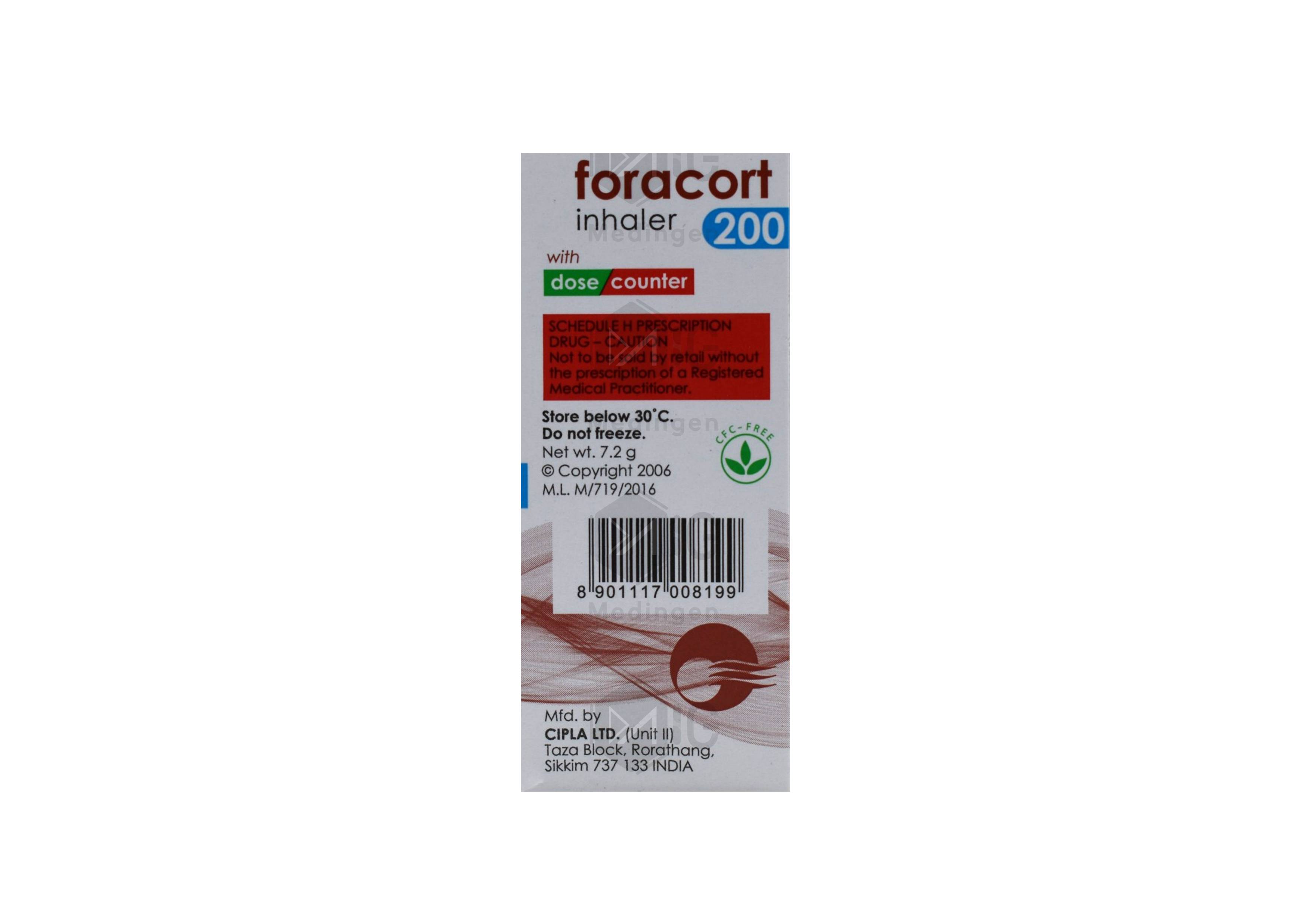 Foracort Inhaler 200: Uses, Benefits, Price & Features | Medingen