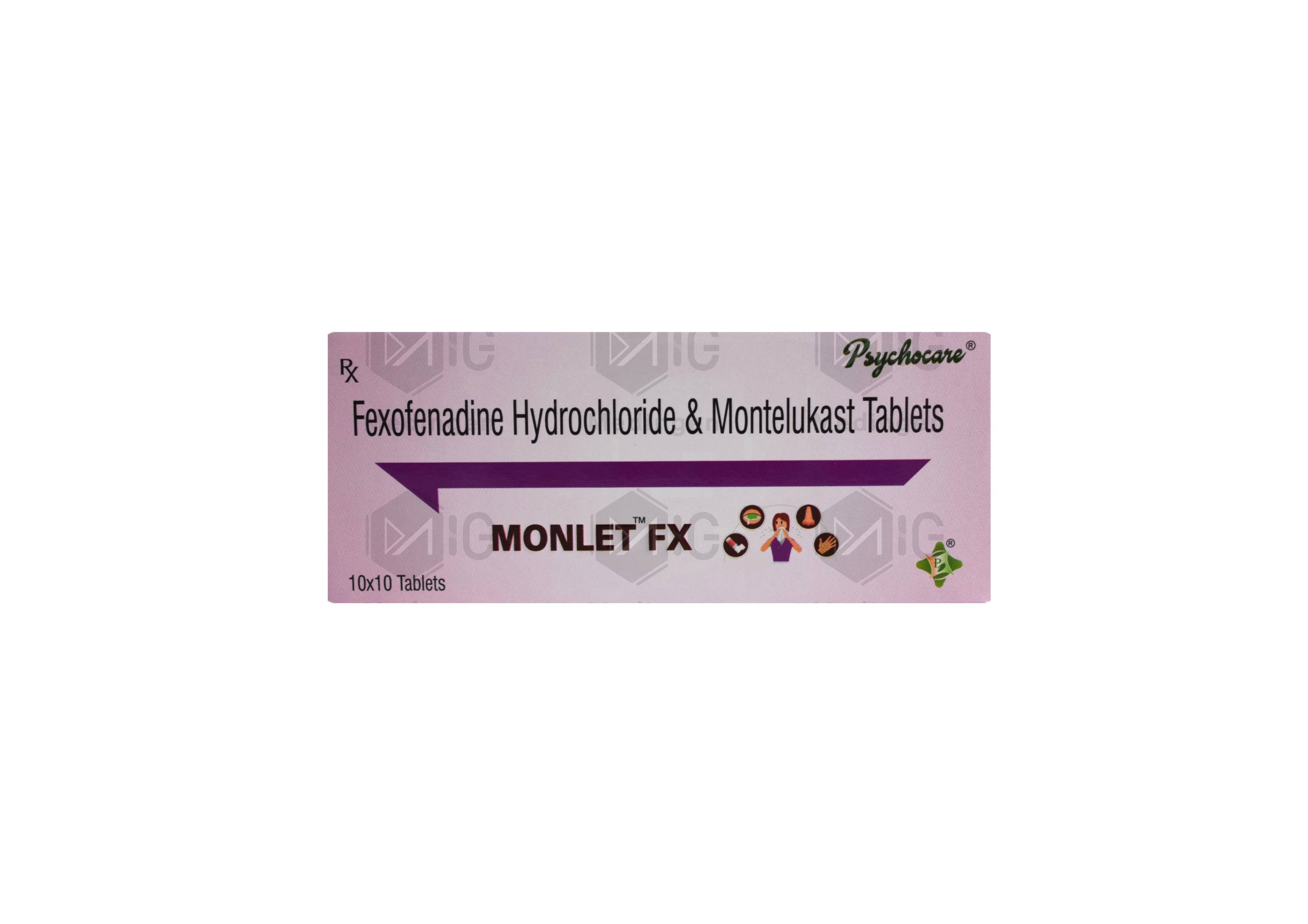 Monlet FX Tablet: View Uses, Side Effects, Price and Substitutes