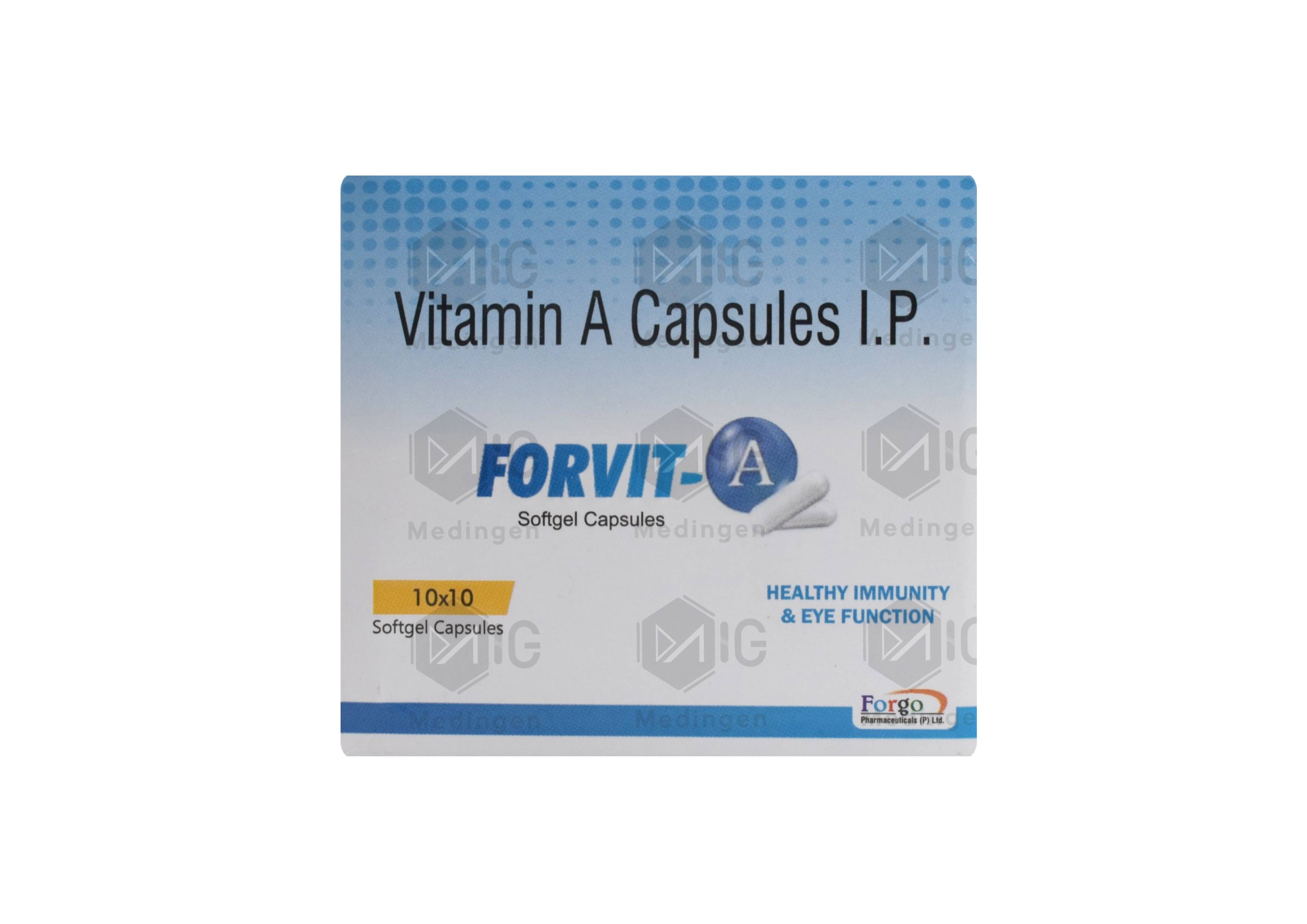 Forvit A Supplement Capsules - Uses, Benefits, Price & Side Effects