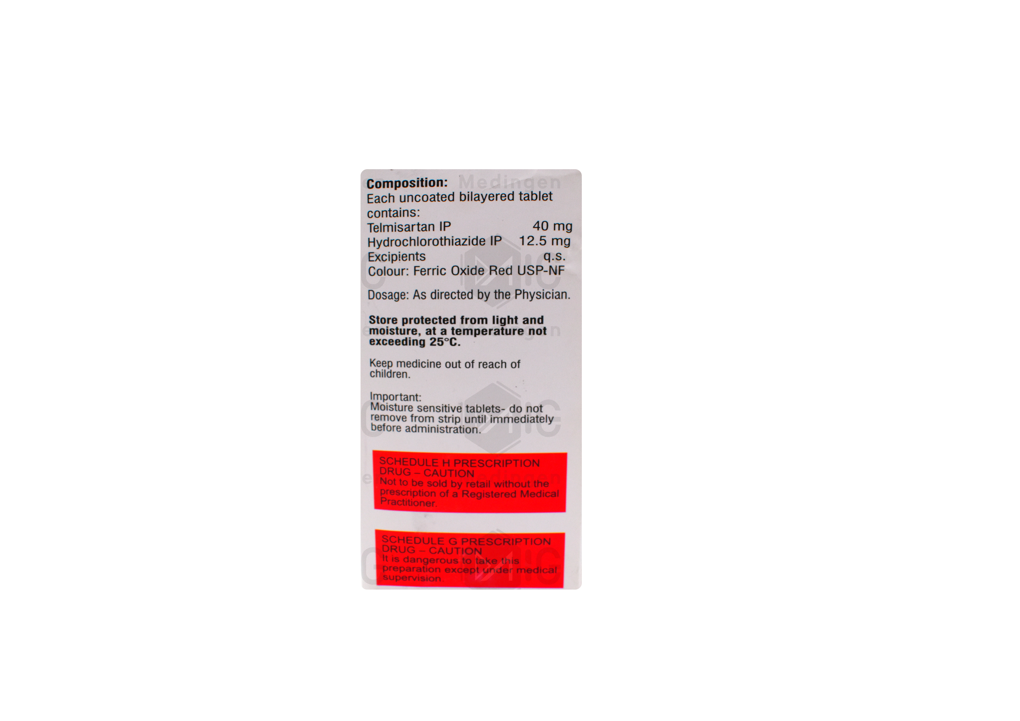 ZENSAMAX H 40 12.5MG 