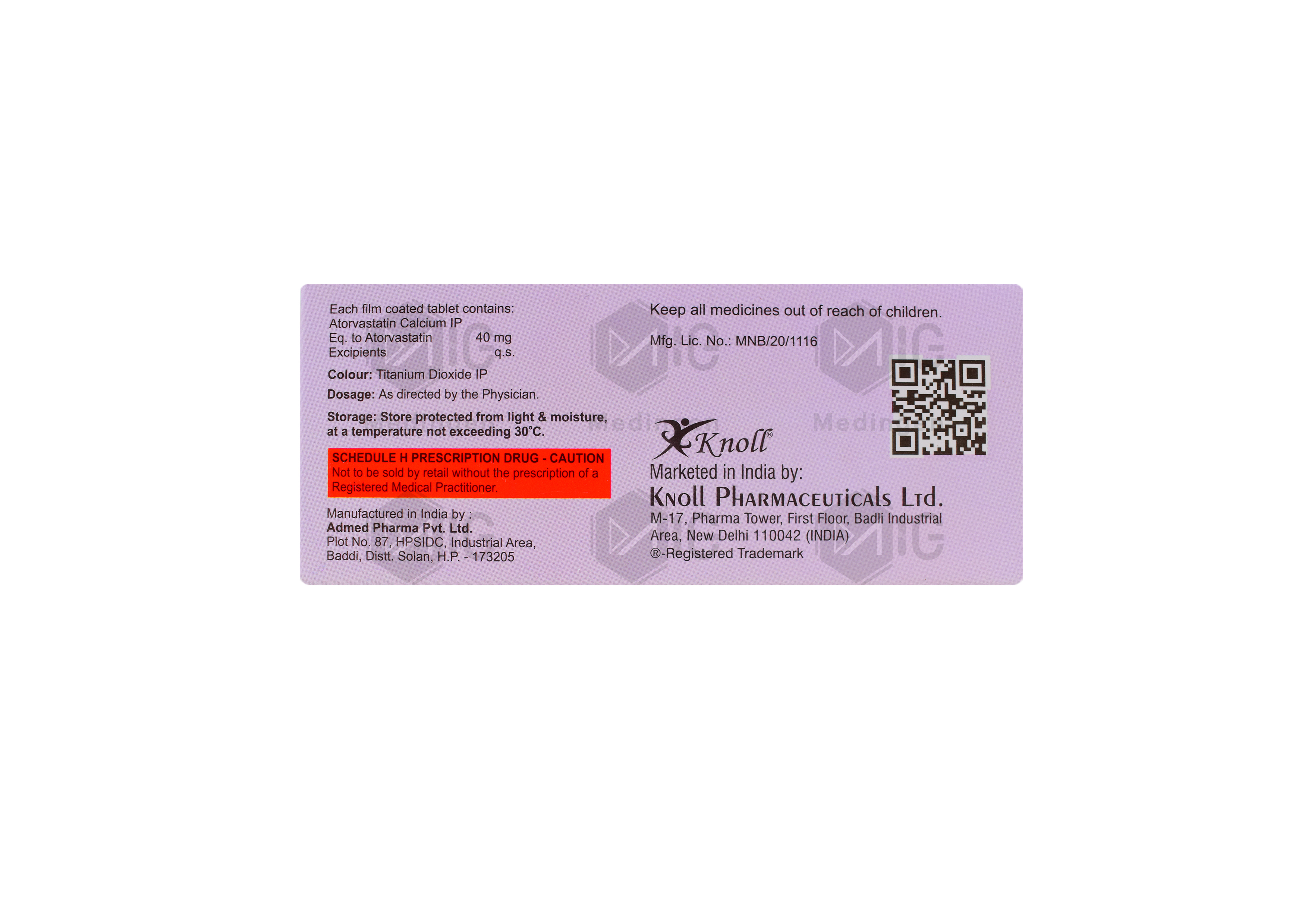 ATORNOL 40MG