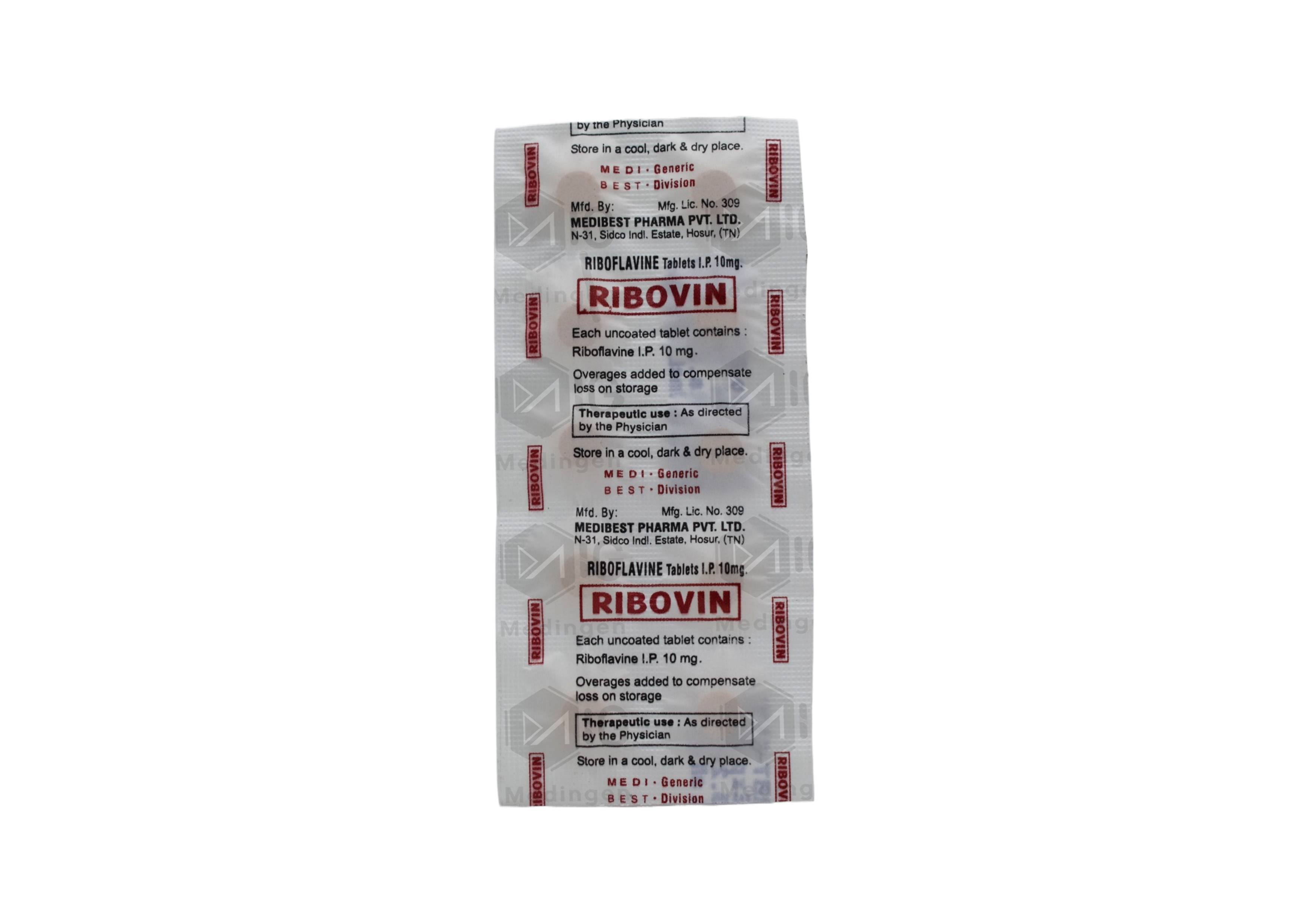Ribovin 10mg Tablet: View Uses, Side Effects, Price and Substitutes