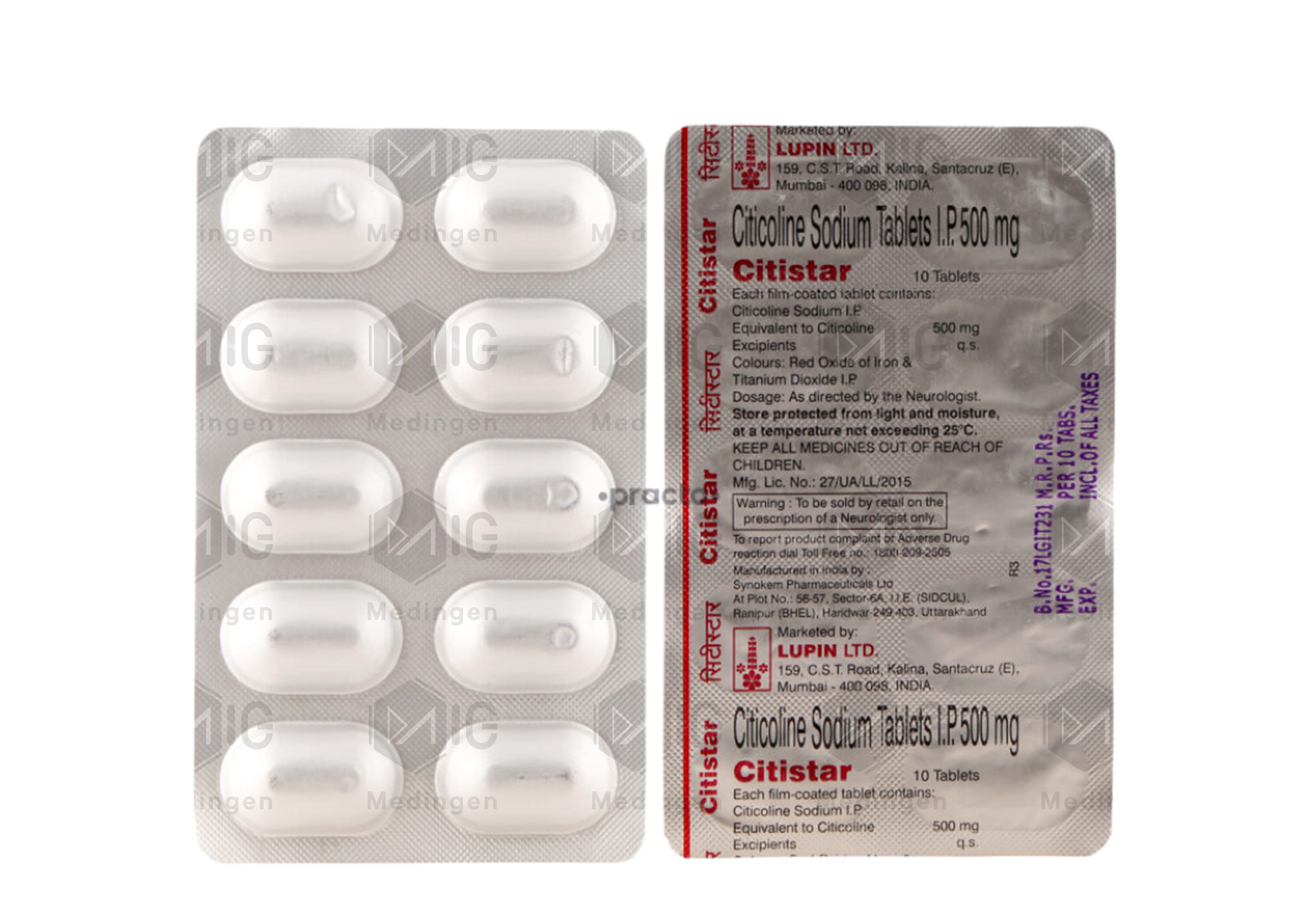 Citistar Injection CITISTAR 500MG Tablet: Uses, Side Effects, Price, and Substitutes
